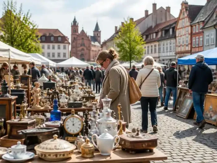 Schätze finden beim stöbern auf dem flohmarkt neustadt an der weinstraße