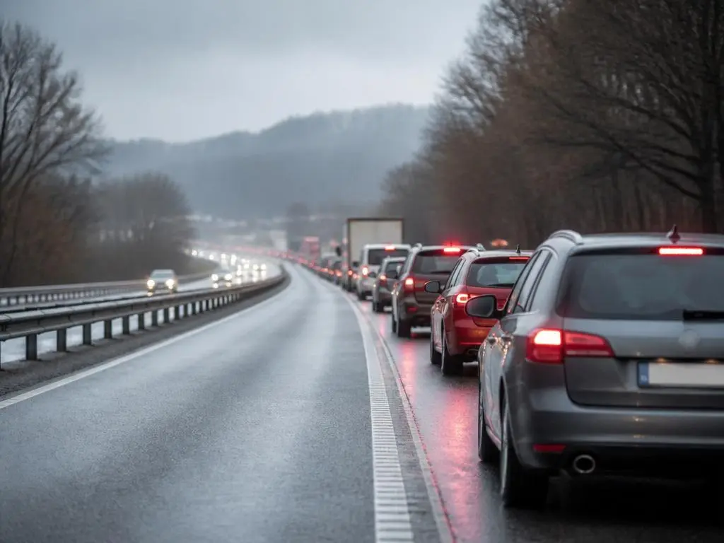 Sicherheitsmaßnahmen und Verhalten nach einem Stau auf der B80
