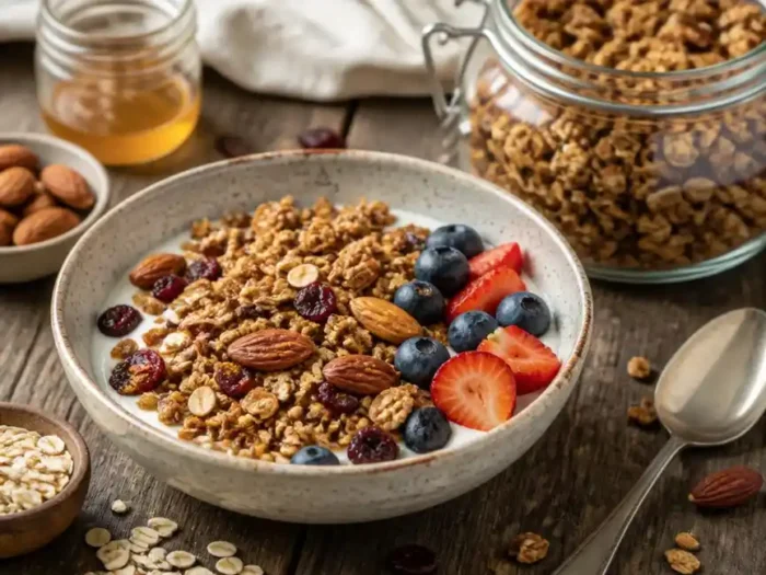 Knuspriges Müsli ohne Fett zubereiten: Leckere Granola-Rezepte