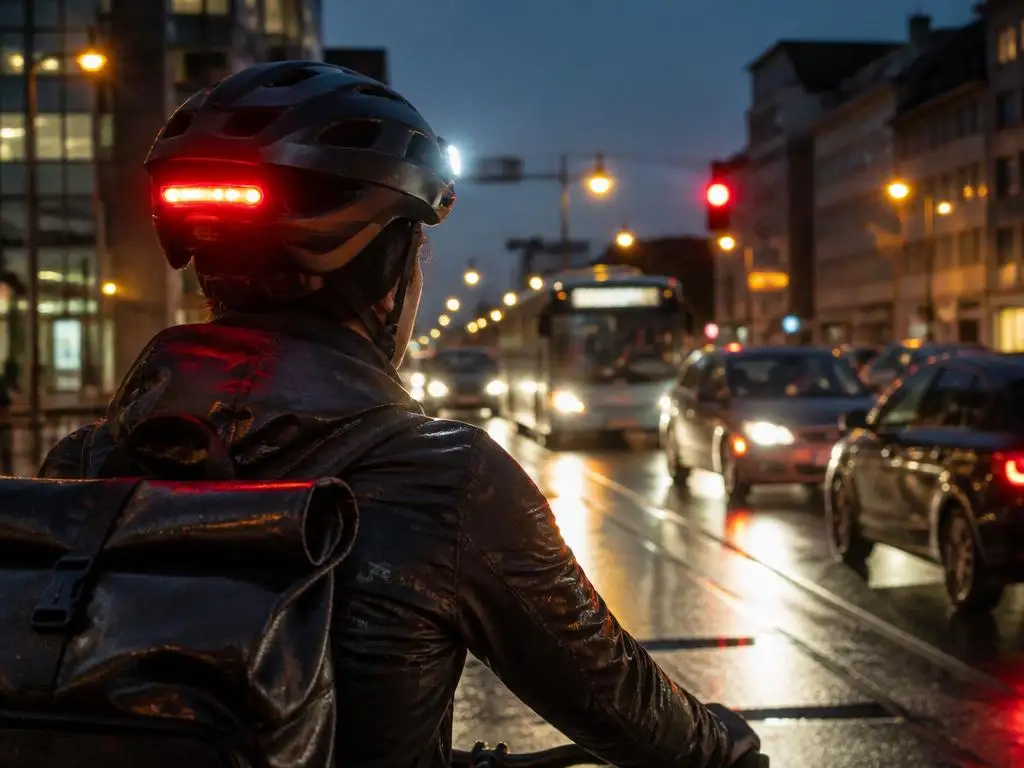 Sichtbarkeit im Straßenverkehr: Warum ein fahrradhelm mit licht vorne und hinten sinnvoll ist