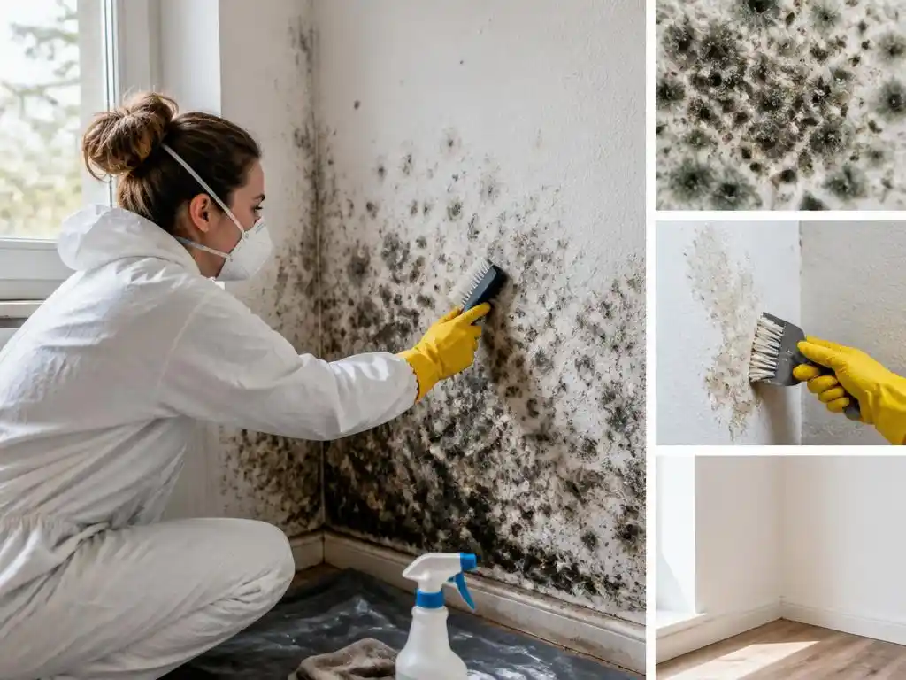 So gelingt die dauerhafte Beseitigung von Schimmel an der Wand