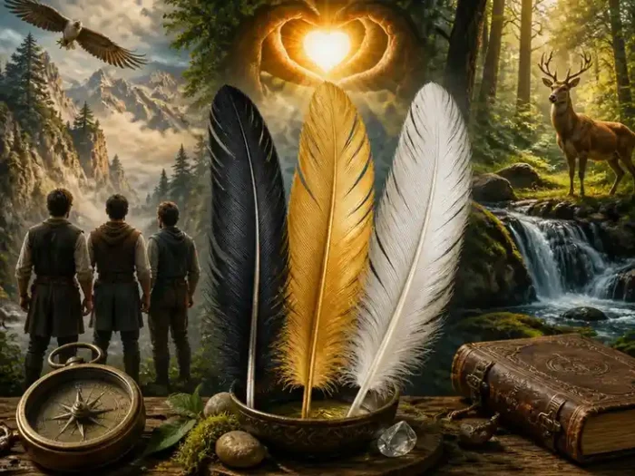 Symbolik und Lebensweisheiten in die drei federn entdecken