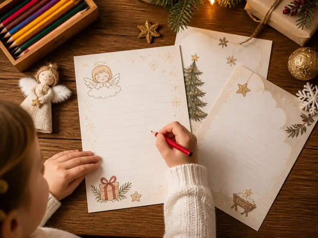 Wunschzettel gestalten: Vorlagen für das Christkind zum Ausdrucken
