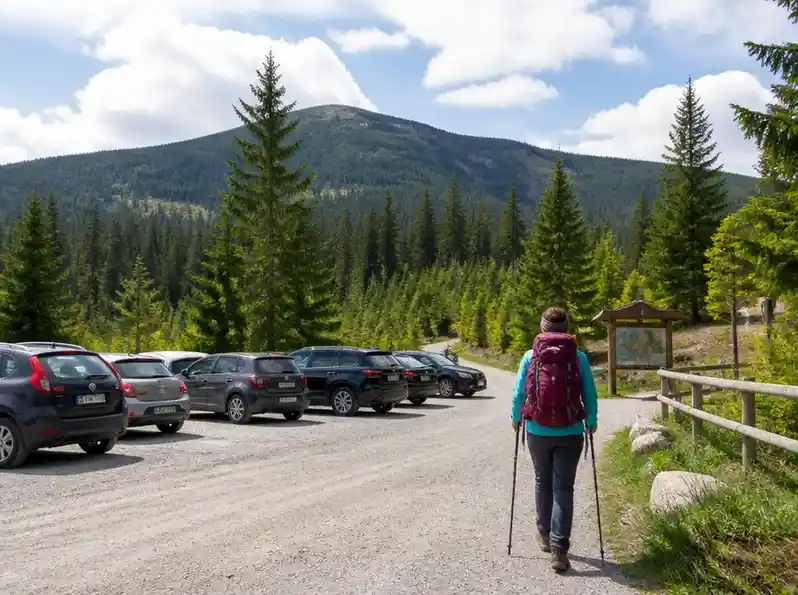 Organizacja wyprawy: Rachel wanderung parkplatz i logistyka